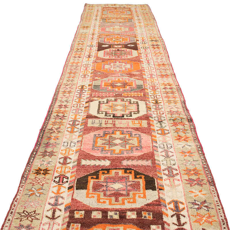 Vintage Tribal Runner Rug - 2' 11" x 13' 9" (35" x 165") - K0075051