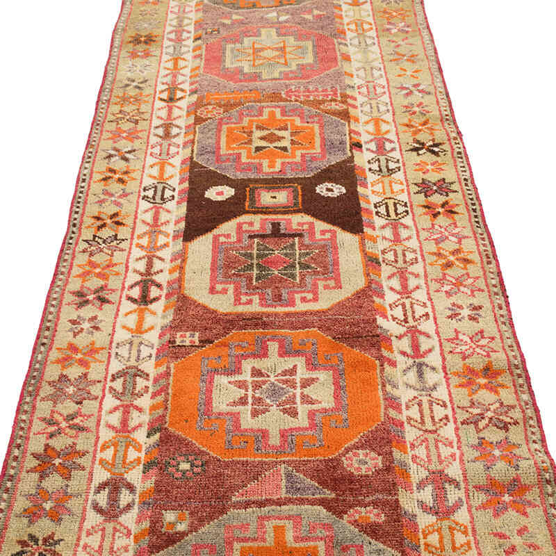 Vintage Tribal Runner Rug - 2' 11" x 13' 9" (35" x 165") - K0075051