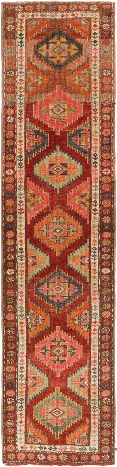 Vintage Tribal Runner Rug - 2' 11" x 11' 9" (35" x 141")