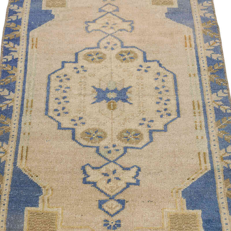 Vintage Turkish Hand-Knotted Rug - 1' 8" x 3' 6" (20" x 42") - K0075058