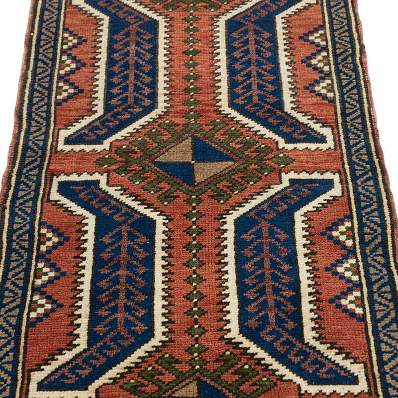 Alfombra Vintage Turca Anudada a Mano - 51 cm x 101 cm - K0075059