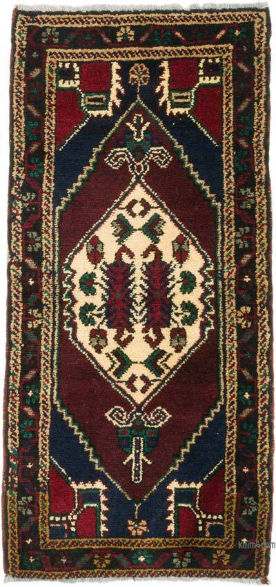 K0057167 Vintage Turkish Hand-Knotted Rug - 1' 8