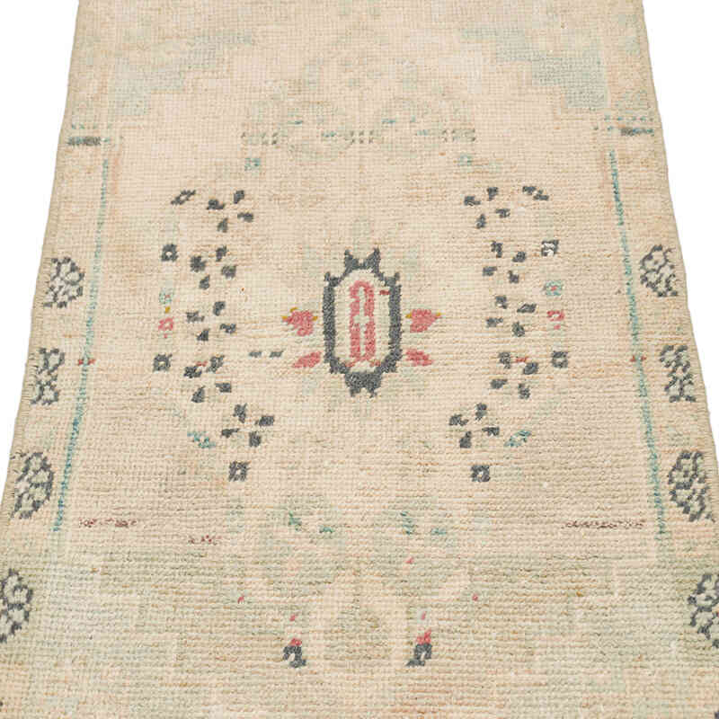 Alfombra Vintage Turca Anudada a Mano - 48 cm x 99 cm - K0075061