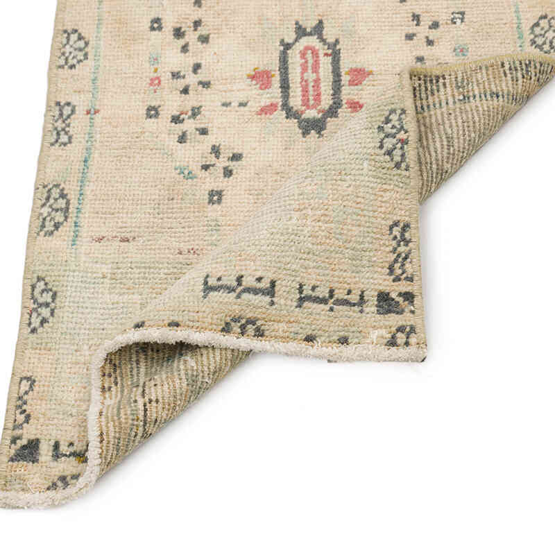 Alfombra Vintage Turca Anudada a Mano - 48 cm x 99 cm - K0075061