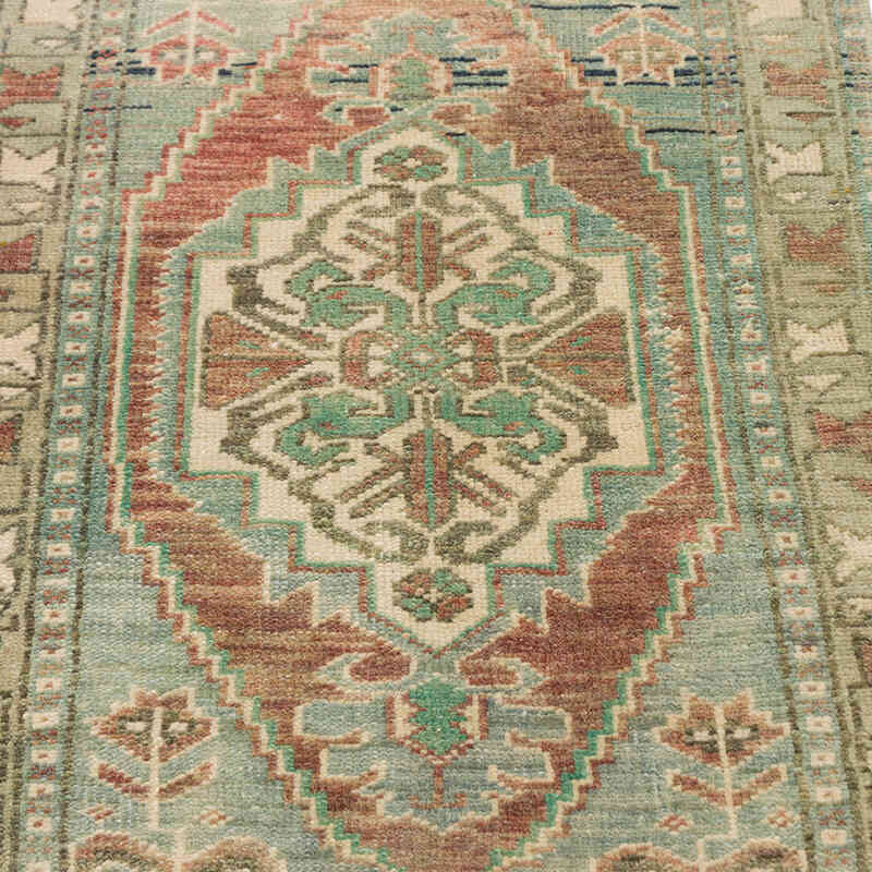 Alfombra Vintage Turca Anudada a Mano - 51 cm x 97 cm - K0075064