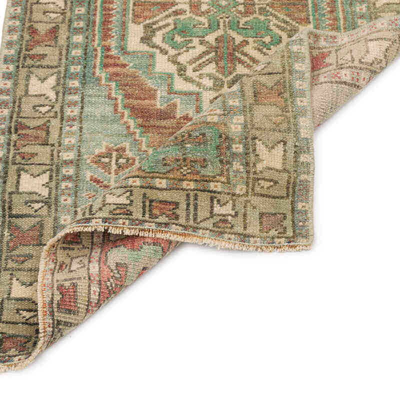 Alfombra Vintage Turca Anudada a Mano - 51 cm x 97 cm - K0075064