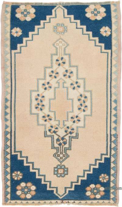 Vintage Turkish Hand-Knotted Rug - 2' 1" x 3' 6" (25" x 42")
