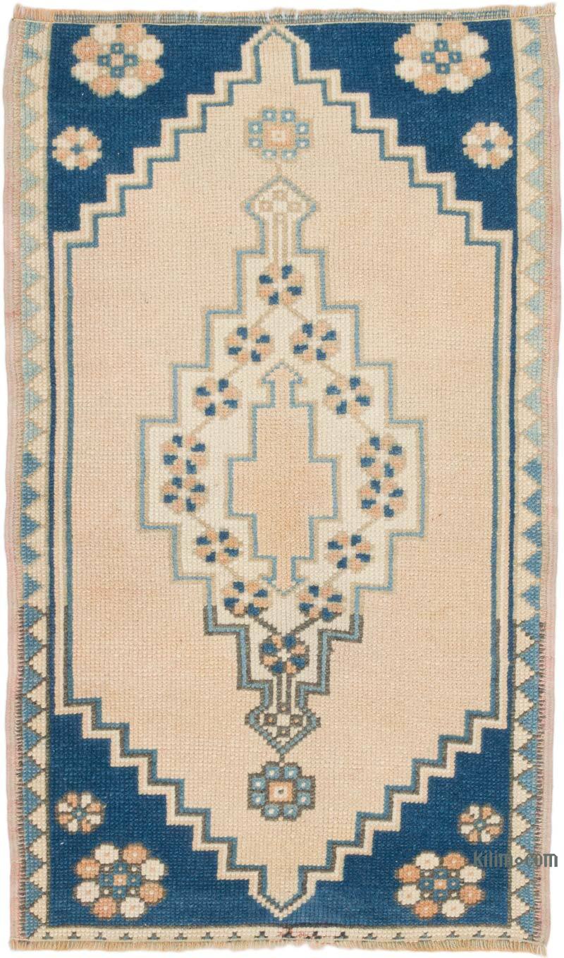 Alfombra Vintage Turca Anudada a Mano - 64 cm x 107 cm - K0075068