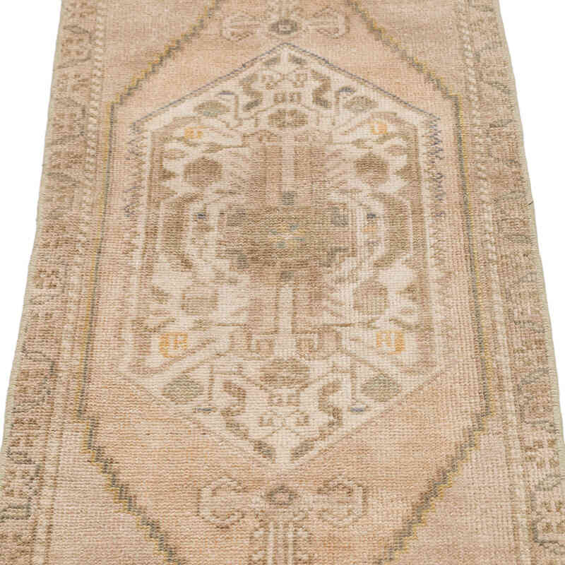 El Dokuma Vintage Halı - 46 cm x 117 cm - K0075069