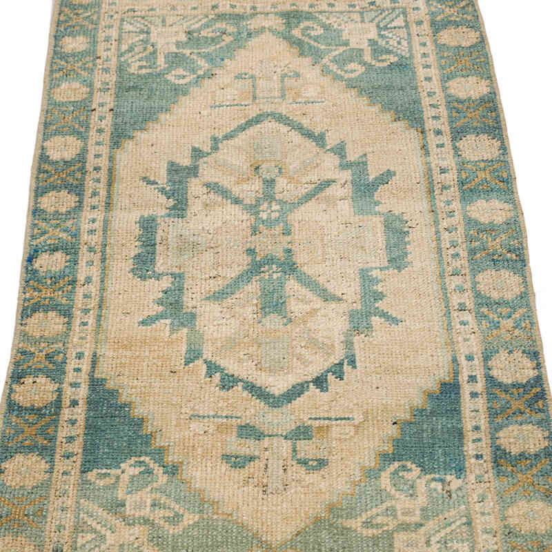El Dokuma Vintage Halı - 45 cm x 88 cm - K0075071