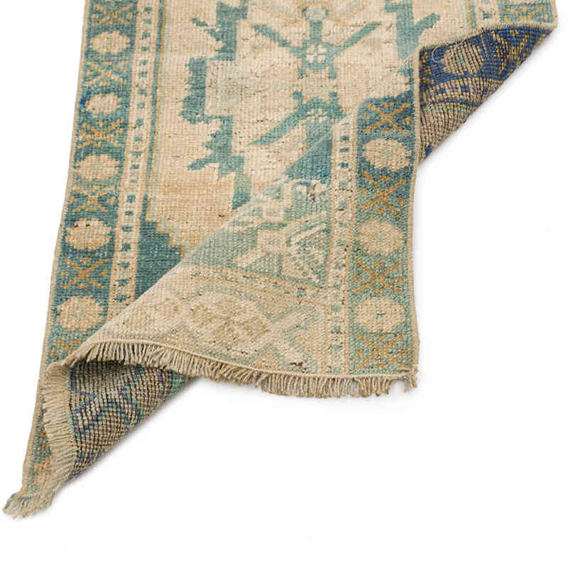 El Dokuma Vintage Halı - 45 cm x 88 cm - K0075071