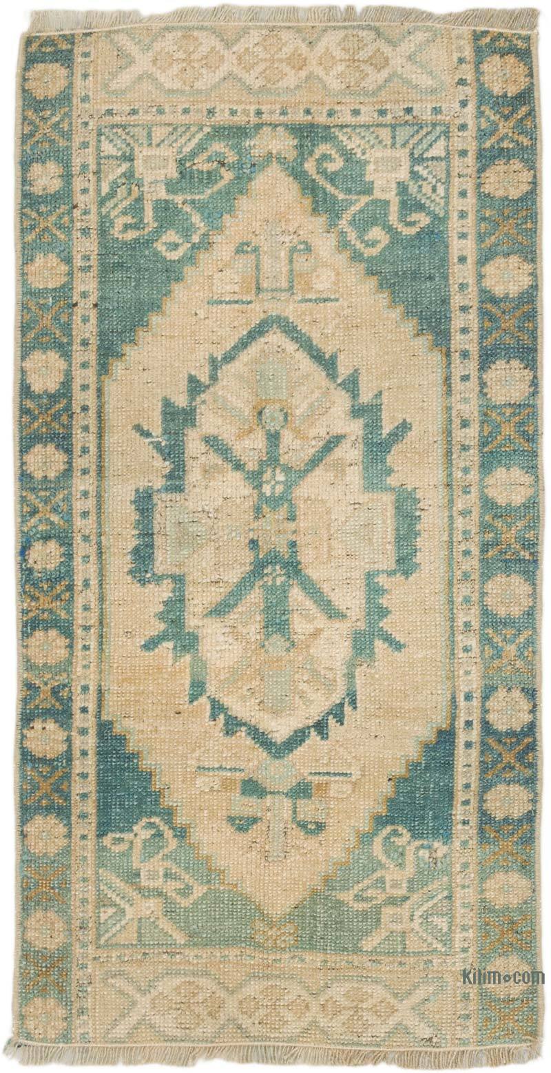 El Dokuma Vintage Halı - 45 cm x 88 cm - K0075071