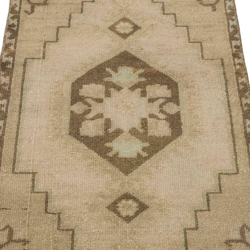 Vintage Turkish Hand-Knotted Rug - 1' 8" x 3' 1" (20" x 37") - K0075073