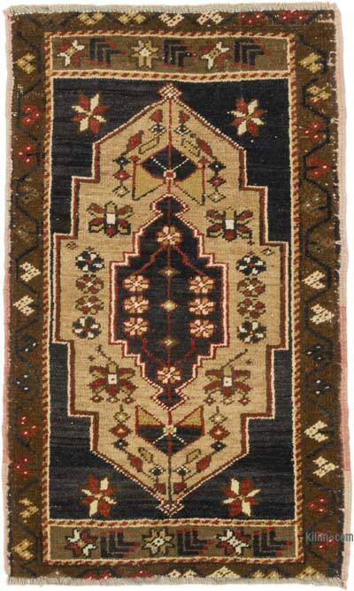 El Dokuma Vintage Halı - 54 cm x 89 cm