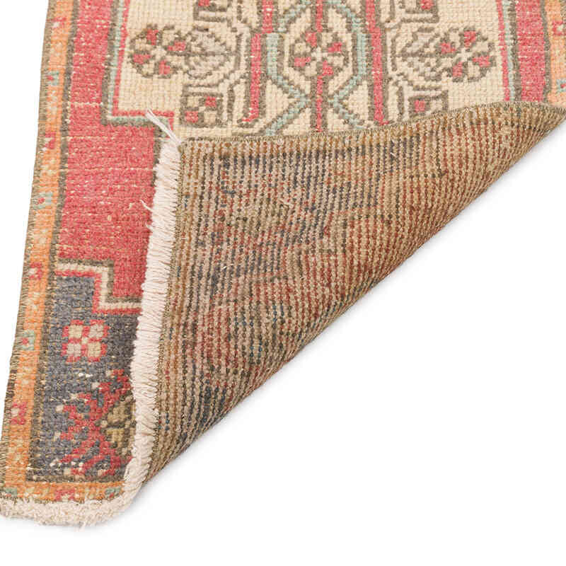 Alfombra Vintage Turca Anudada a Mano - 46 cm x 85 cm - K0075077