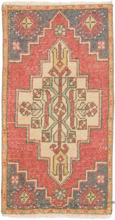 Vintage Turkish Hand-Knotted Rug - 1' 6" x 2' 9" (18" x 33")