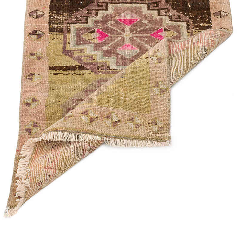 El Dokuma Vintage Halı - 54 cm x 93 cm - K0075079