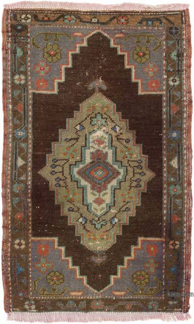 El Dokuma Vintage Halı - 59 cm x 91 cm
