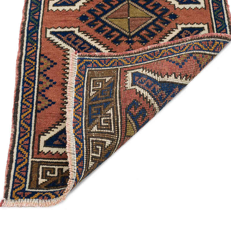 El Dokuma Vintage Halı - 54 cm x 106 cm - K0075083