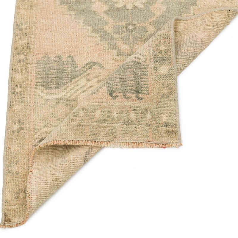 El Dokuma Vintage Halı - 50 cm x 105 cm - K0075084