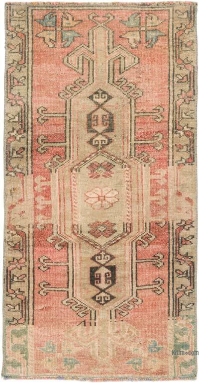 El Dokuma Vintage Halı - 51 cm x 100 cm