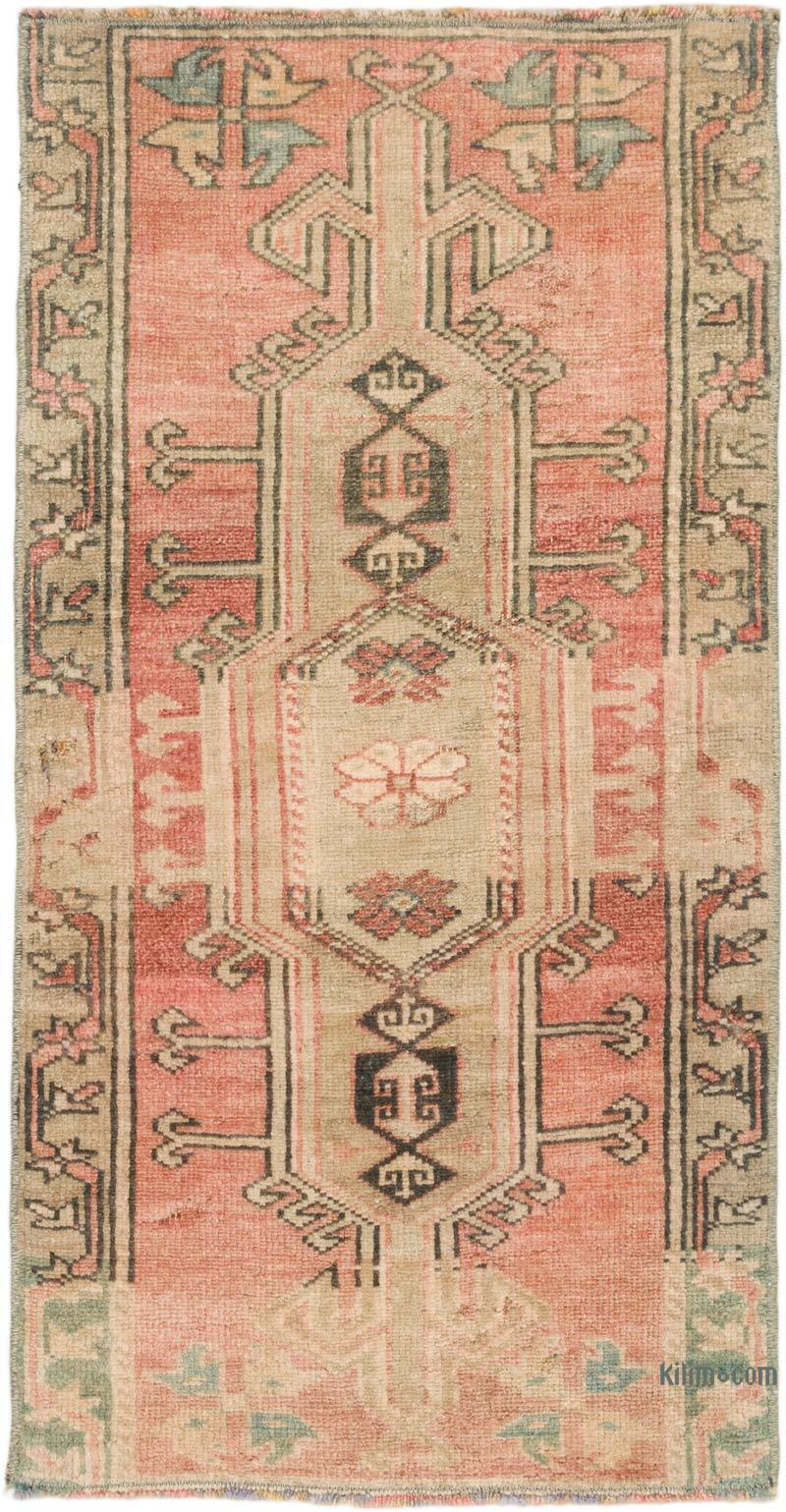 Alfombra Vintage Turca Anudada a Mano - 51 cm x 100 cm - K0075087