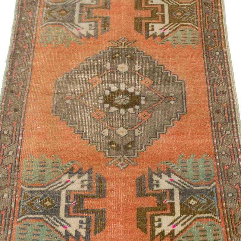 Alfombra Vintage Turca Anudada a Mano - 50 cm x 90 cm - K0075093