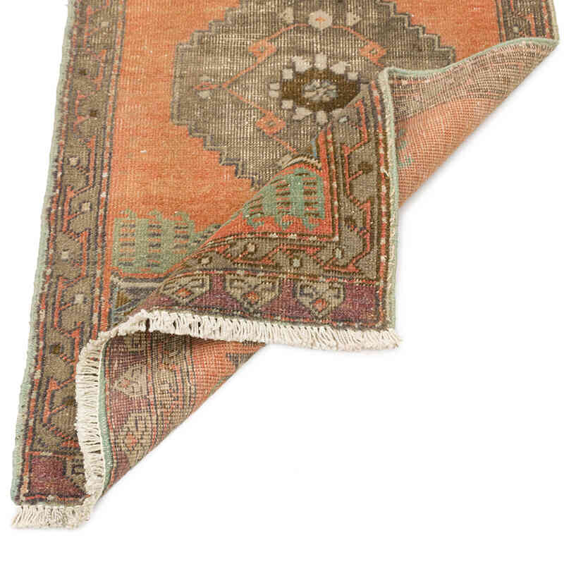 Alfombra Vintage Turca Anudada a Mano - 50 cm x 90 cm - K0075093