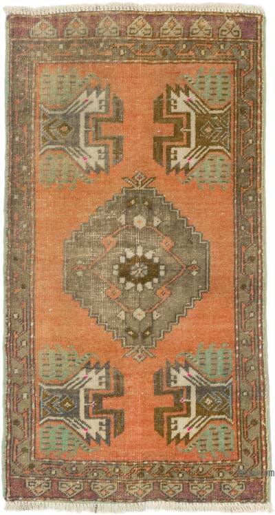 El Dokuma Vintage Halı - 50 cm x 90 cm