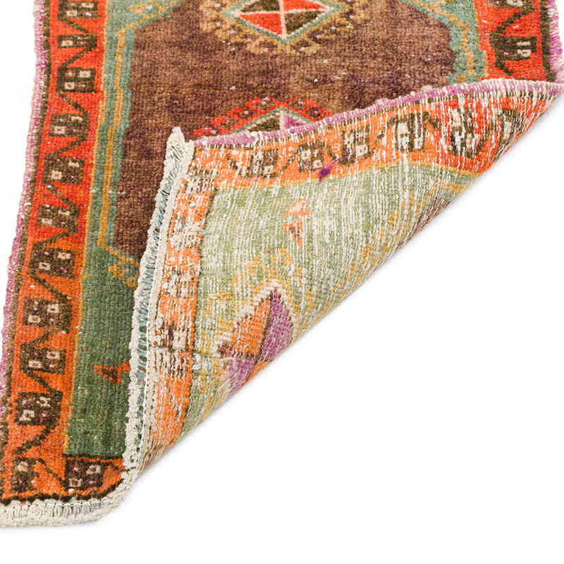 Vintage Turkish Hand-Knotted Rug - 1' 9" x 2' 9" (21" x 33") - K0075095