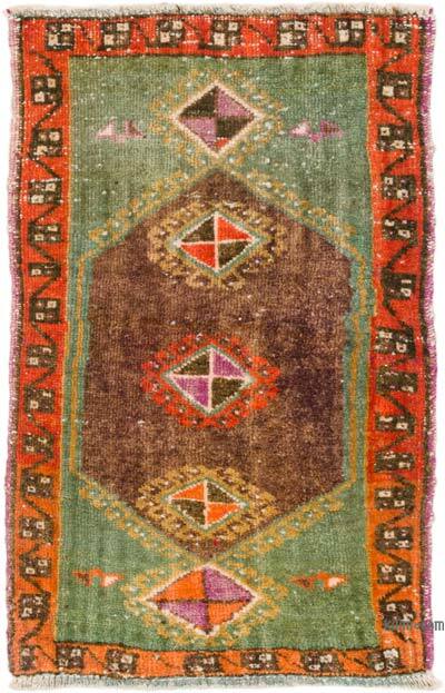 Alfombra Vintage Turca Anudada a Mano - 53 cm x 83 cm