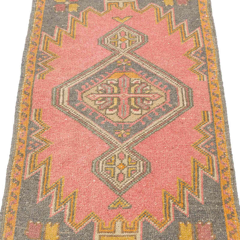 Vintage Turkish Hand-Knotted Rug - 1' 8" x 3' 1" (20" x 37") - K0075098