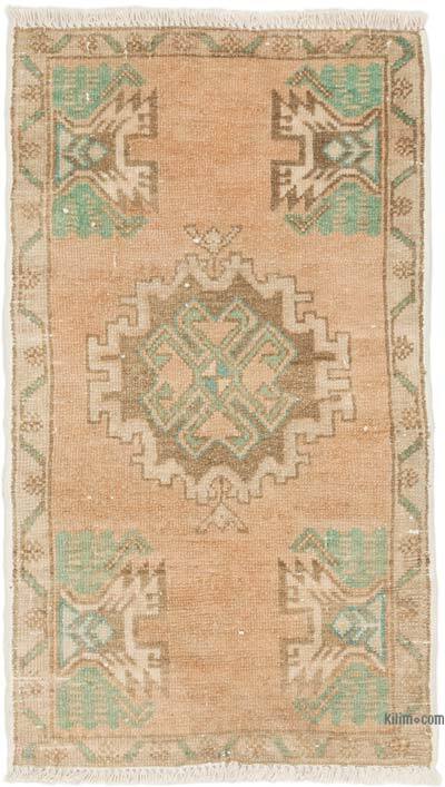Vintage Turkish Hand-Knotted Rug - 1' 9" x 2' 11" (21" x 35")