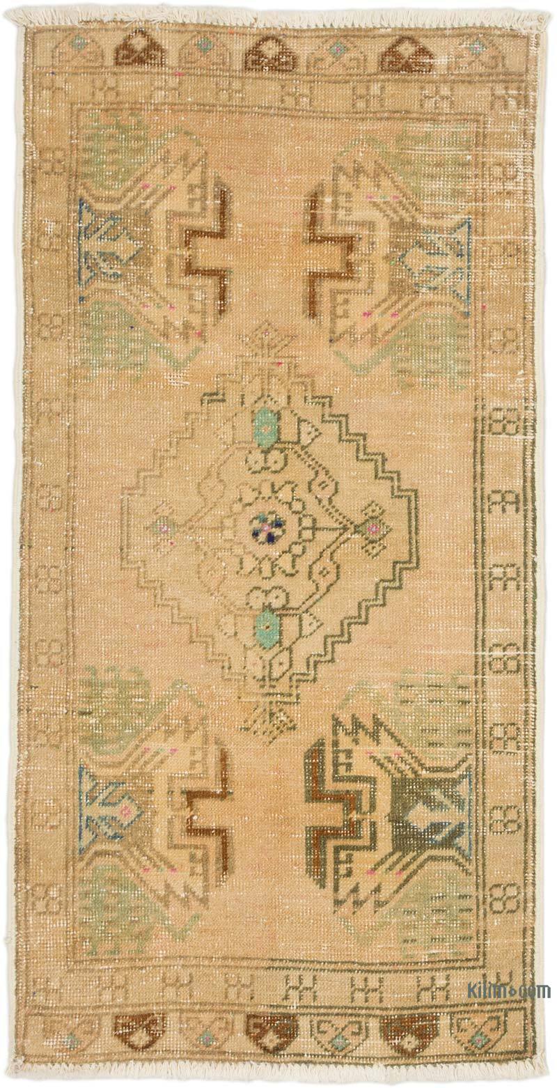 Vintage Turkish Hand-Knotted Rug - 1' 9" x 3' 5" (21" x 41") - K0075106