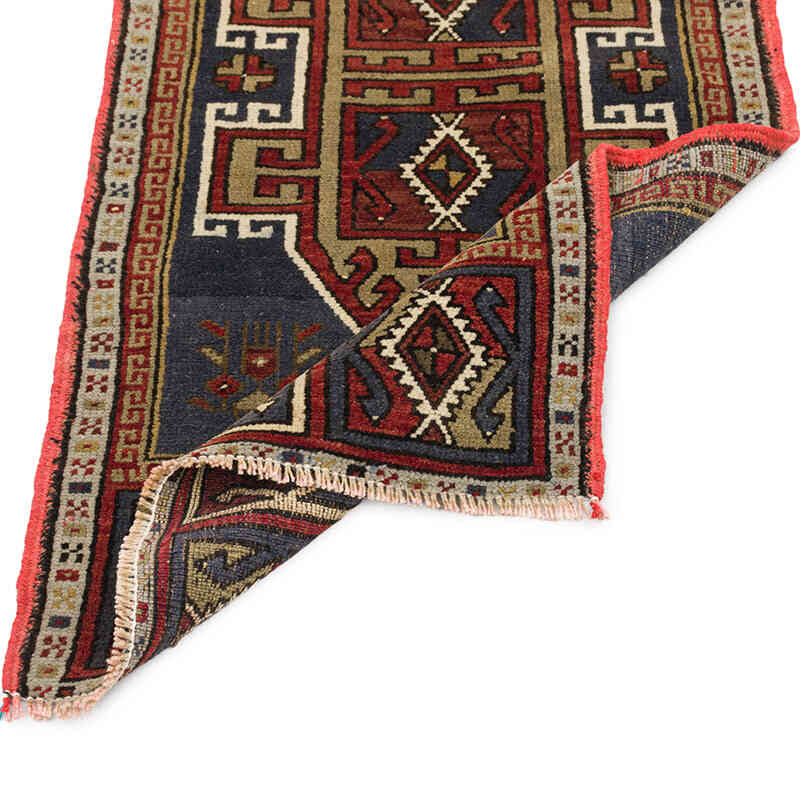El Dokuma Vintage Halı - 54 cm x 114 cm - K0075113