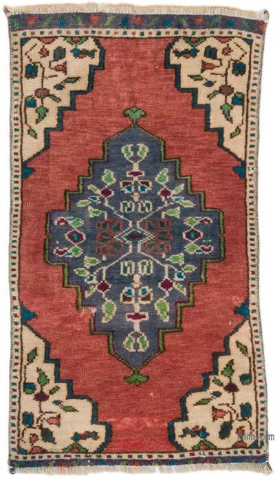 El Dokuma Vintage Halı - 42 cm x 75 cm