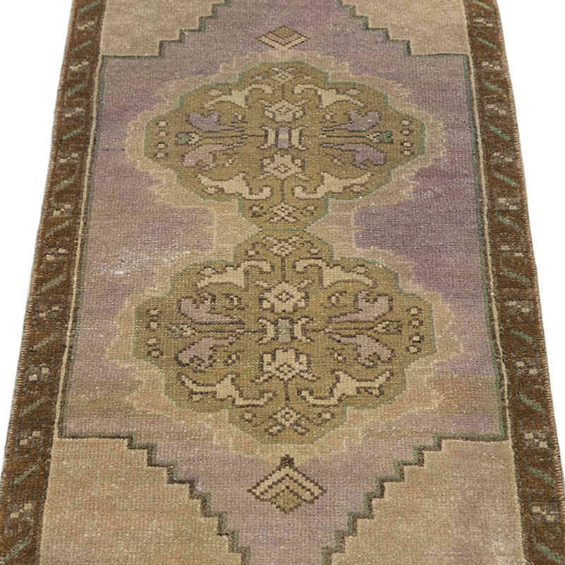 Alfombra Vintage Turca Anudada a Mano - 48 cm x 90 cm - K0075118