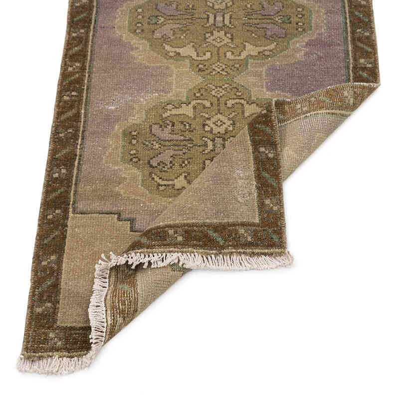 Alfombra Vintage Turca Anudada a Mano - 48 cm x 90 cm - K0075118