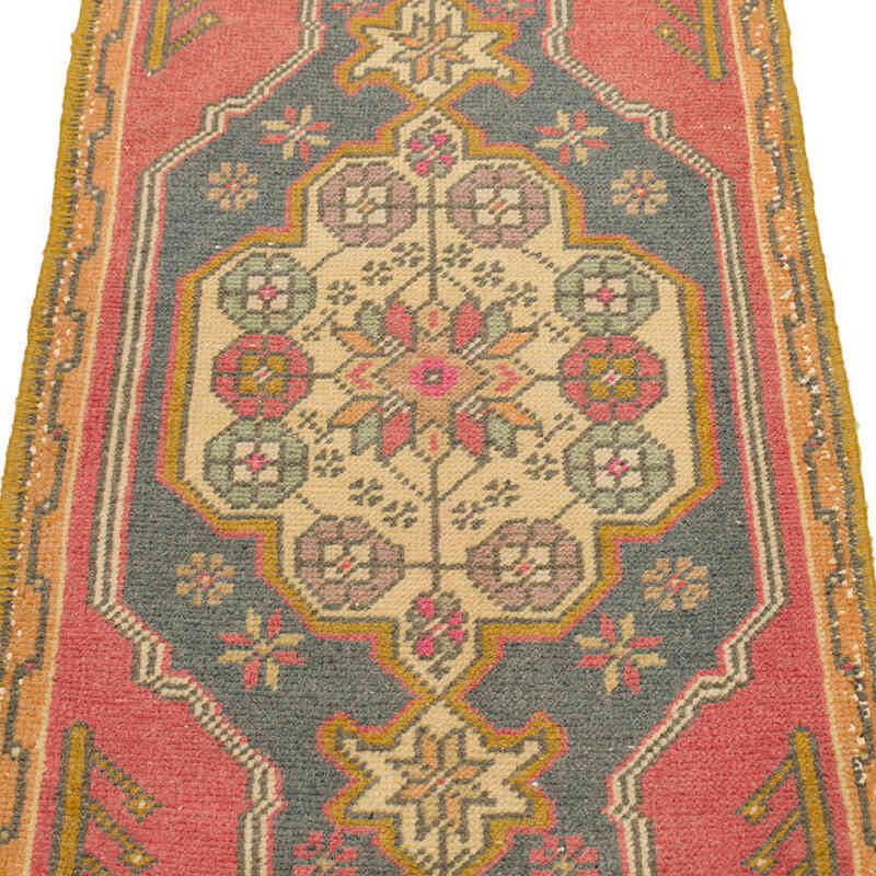 Alfombra Vintage Turca Anudada a Mano - 50 cm x 100 cm - K0075119
