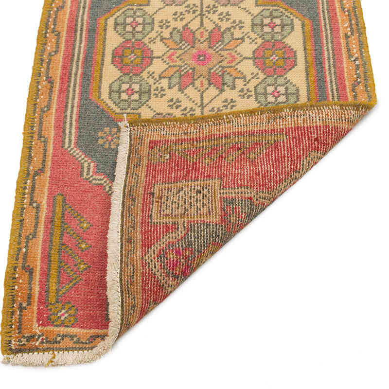 Alfombra Vintage Turca Anudada a Mano - 50 cm x 100 cm - K0075119