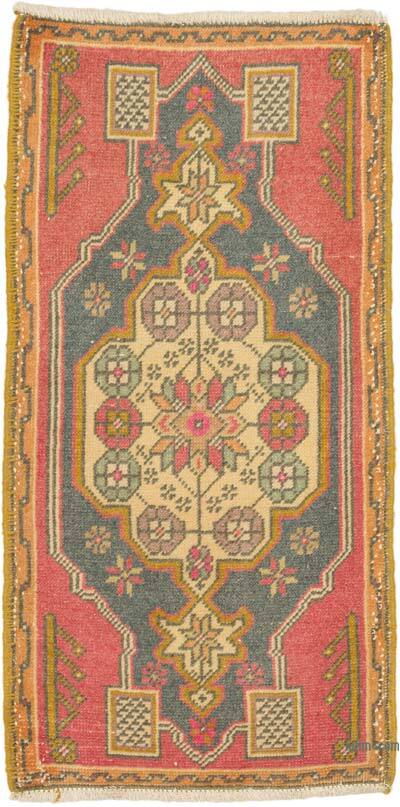 El Dokuma Vintage Halı - 50 cm x 100 cm