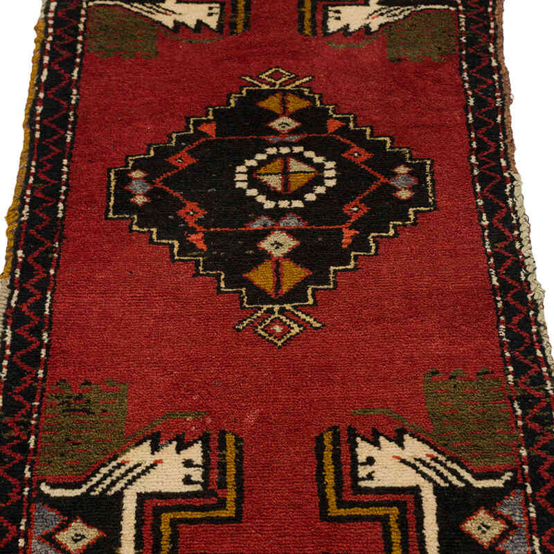 Vintage Turkish Hand-Knotted Rug - 1' 7" x 3' 6" (19" x 42") - K0075121