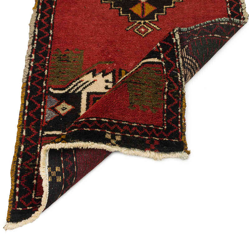 Vintage Turkish Hand-Knotted Rug - 1' 7" x 3' 6" (19" x 42") - K0075121