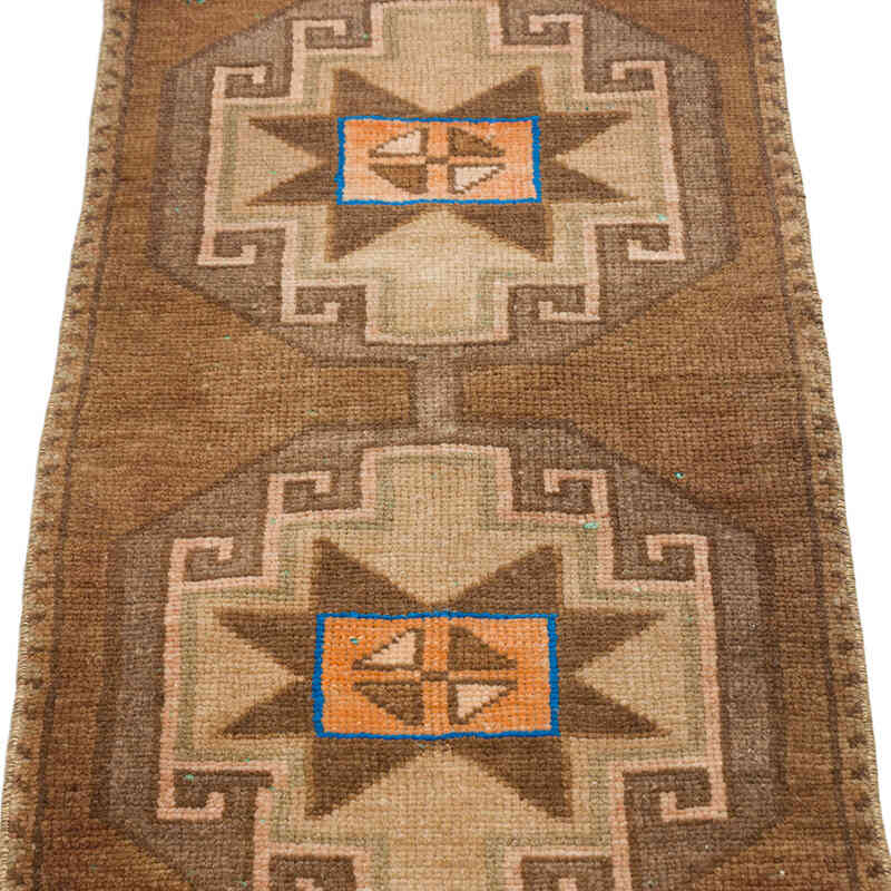 Alfombra Vintage Turca Anudada a Mano - 43 cm x 85 cm - K0075122
