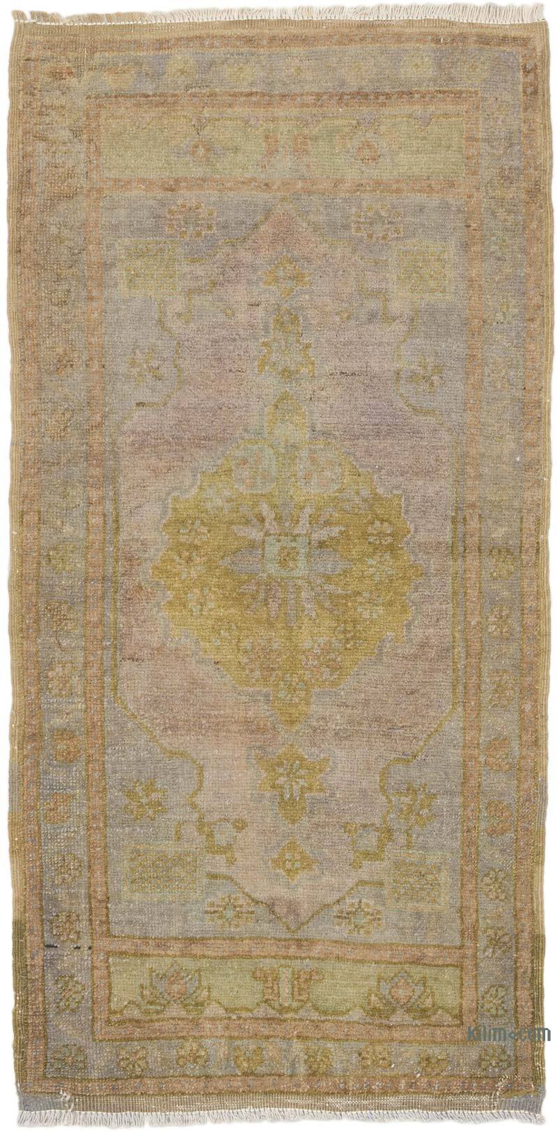 El Dokuma Vintage Halı - 50 cm x 101 cm - K0075123