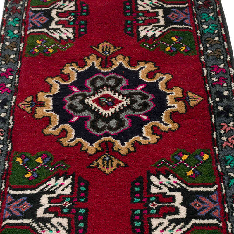 Alfombra Vintage Turca Anudada a Mano - 59 cm x 120 cm - K0075134