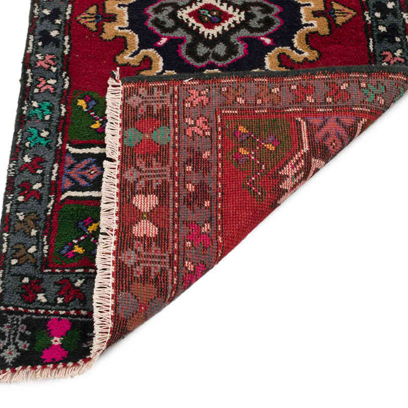 Alfombra Vintage Turca Anudada a Mano - 59 cm x 120 cm - K0075134