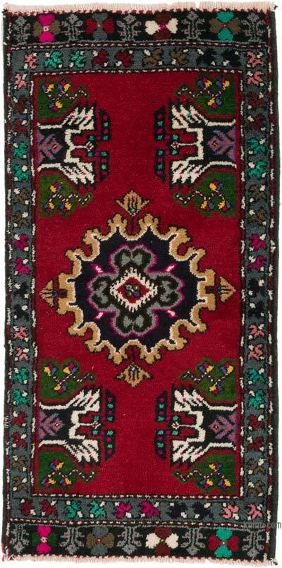 Vintage Turkish Hand-Knotted Rug - 1' 11" x 3' 11" (23" x 47")