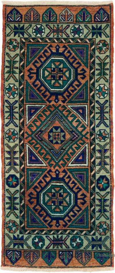 El Dokuma Vintage Halı - 53 cm x 123 cm