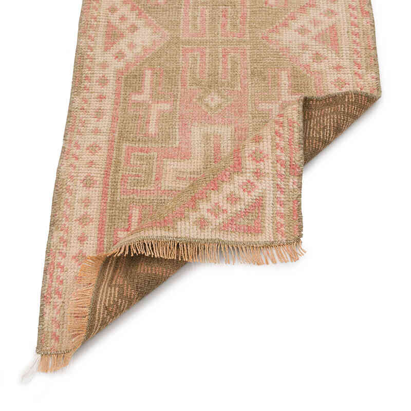 El Dokuma Vintage Halı - 48 cm x 102 cm - K0075137